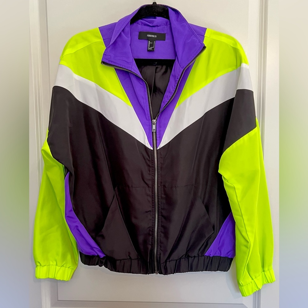 Forever 21 oversized 80’s windbreaker